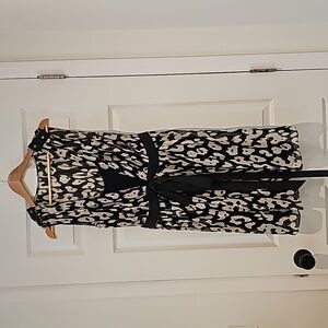 Silk Club Monaco midi wrap dress with slip